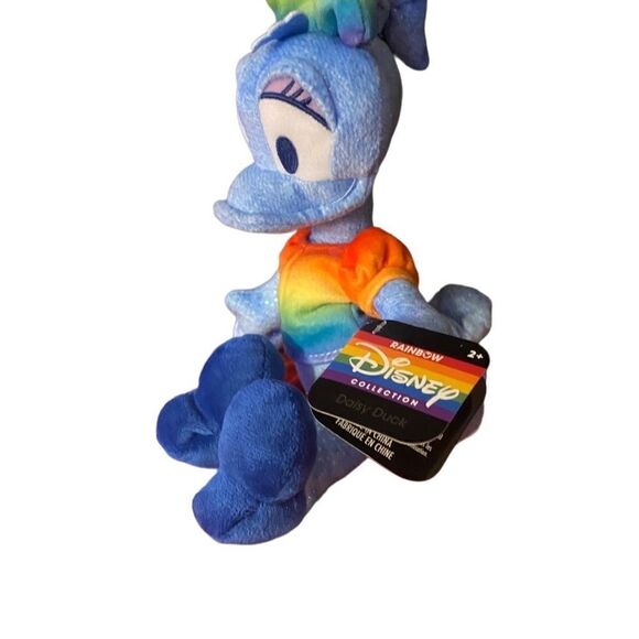 Disney, NWT Daisy, duck rainbow collection, pride 8 inches - Picture 2 of 4